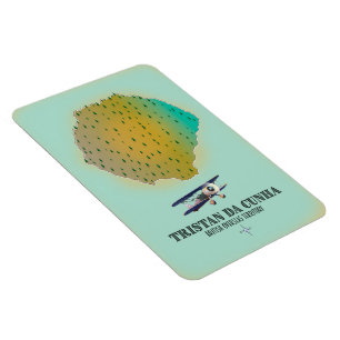 Magnet Flexible Carte du territoire britannique d'outre-mer de Tri
