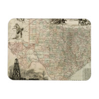Carte du Texas aux frontières du comté