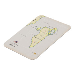 Magnet Flexible Carte illustrée de l'Irlande