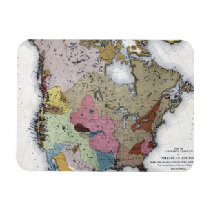 MAGNET FLEXIBLE CARTE : INDIENS D'AMERIQUE 3