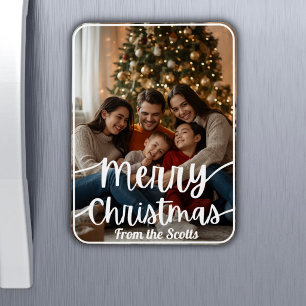 Magnet Flexible Carte Magnétique - Carte de Noël avec Photo de Fam
