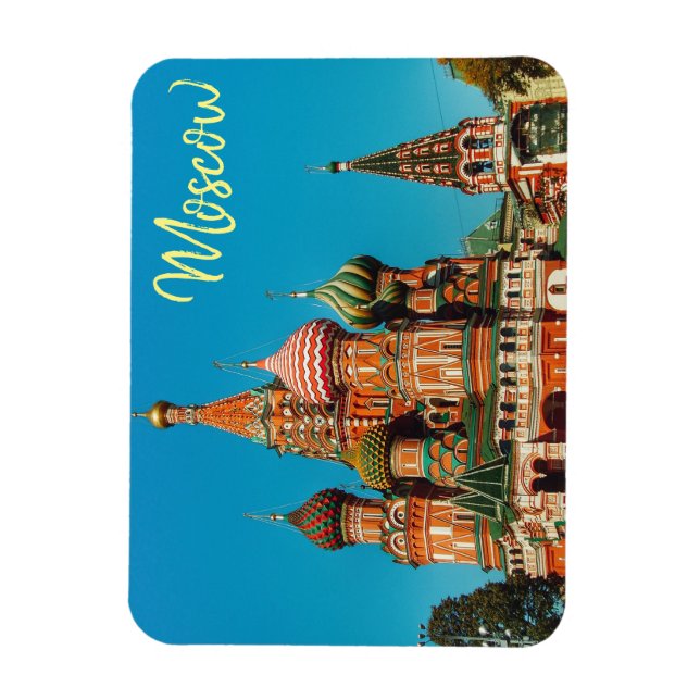 Magnet Flexible Carte magnétique russe du Carré rouge moscovite St (Vertical)