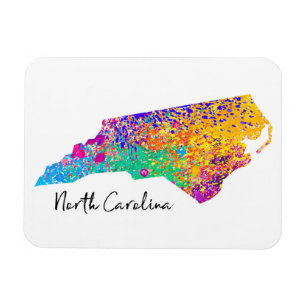 Magnet Flexible Carte moderne de la Caroline du Nord