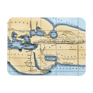 MAGNET FLEXIBLE CARTE MONDIALE : ERATOSTHENES