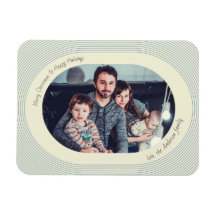 Carte photo de Noël design ludique photo ovale