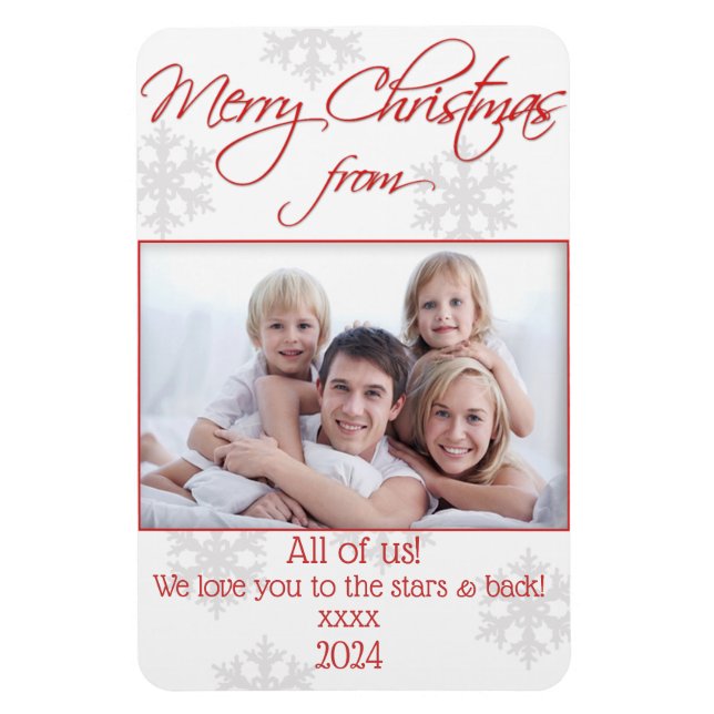 Magnet Flexible Carte photo de Noël magnétique flexible (Vertical)