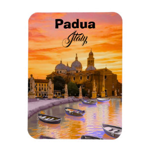 Magnet Flexible Carte postale de voyage à Padoue Italie Cadeau d
