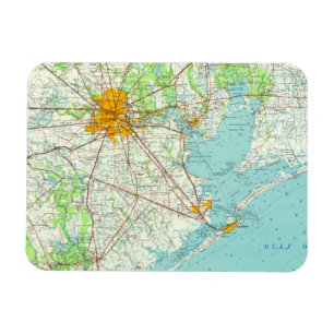 Magnet Flexible Carte postale Houston Texas