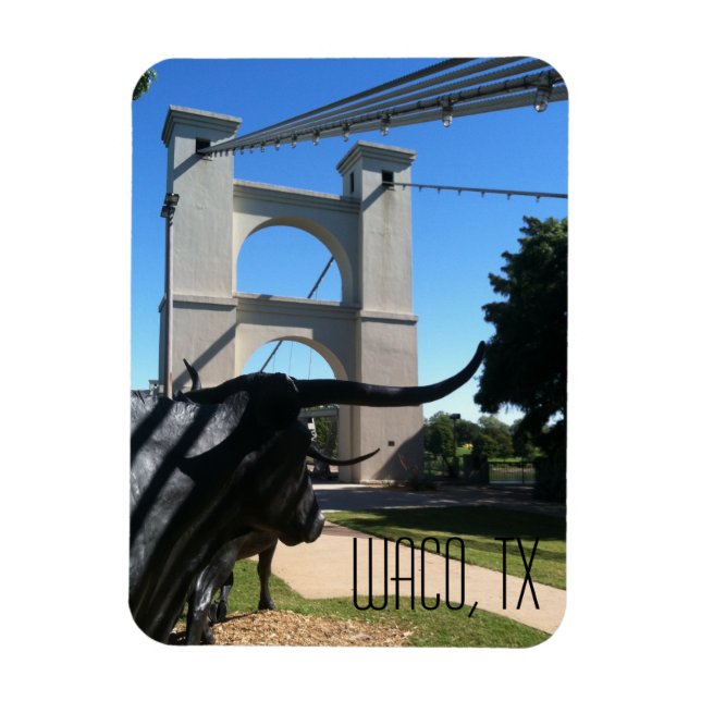 Magnet Flexible Carte postale Waco Suspension Bridge (Vertical)
