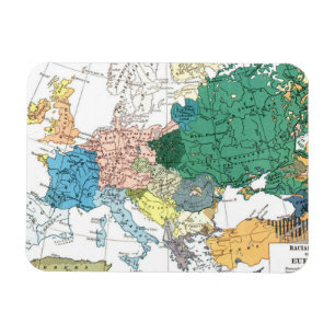 Magnet Flexible Carte raciale de l'Europe