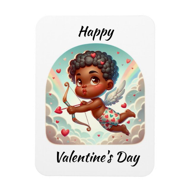 Magnet Flexible Carte Saint Valentin de charme Cupid (Vertical)