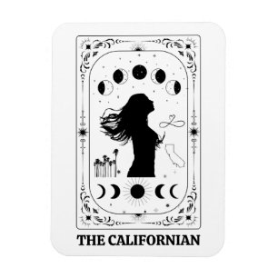 Magnet Flexible Carte Tarot Californie Décor mystique céleste