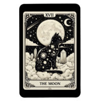 Carte Tarot Cat La Lune Graphique