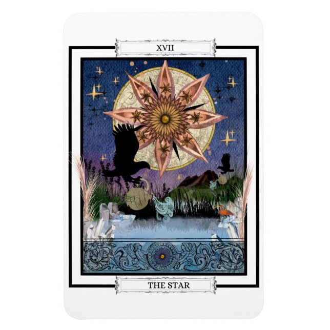 Magnet Flexible Carte Tarot "L'Étoile" (Vertical)