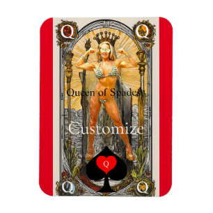 Magnet Flexible Carte Tarot Reine des pique Thunder_Cove