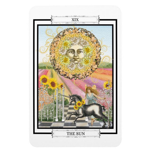 Magnet Flexible Carte Tarot "Sun" (Vertical)