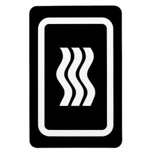 Magnet Flexible Carte Zener   3 lignes verticales ondulées