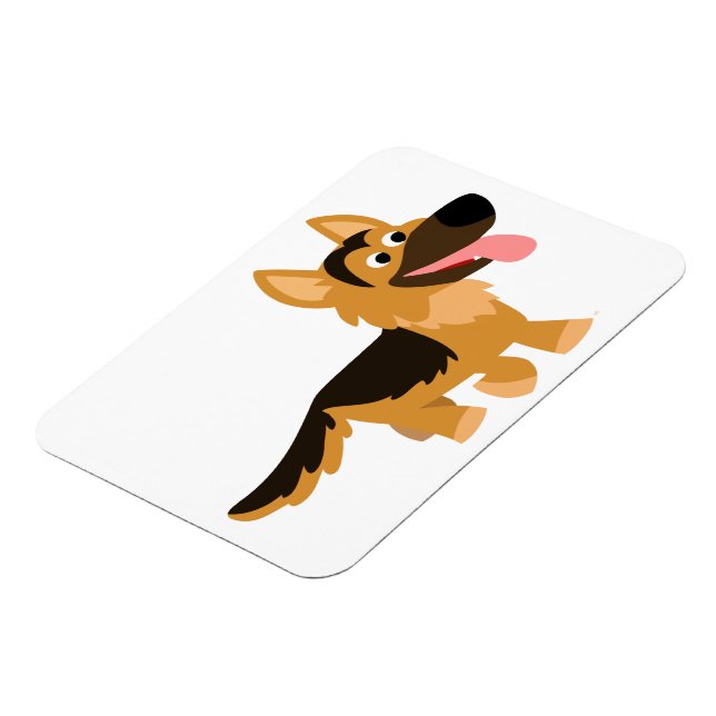 Magnet Flexible Cartoon mignon Allemand Berger Chien Aimant Flexib (Côté Gauche)