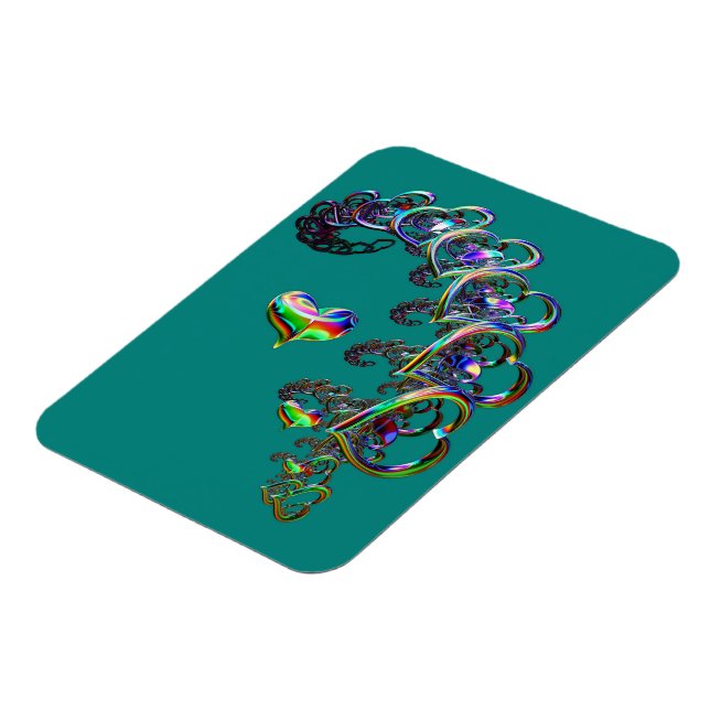 Magnet Flexible Cascade de Coeurs Ethérées (Côté Gauche)