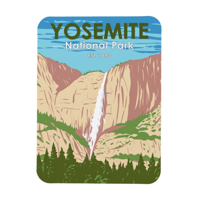 Magnet Flexible Cascade de Yosemite National Park California (Vertical)