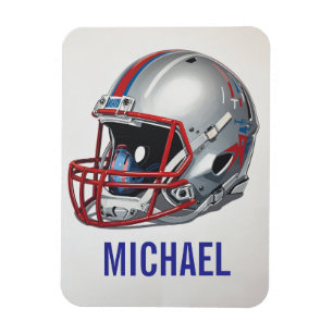Magnet Flexible Casque de football de motivation inspirante nom