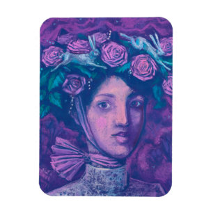 Magnet Flexible Casquette d'été, Imaginaire d'été Surreal Portrait