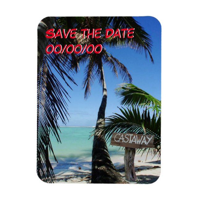 Magnet Flexible Castaway Party 2 Sauvegarde de la date (Vertical)