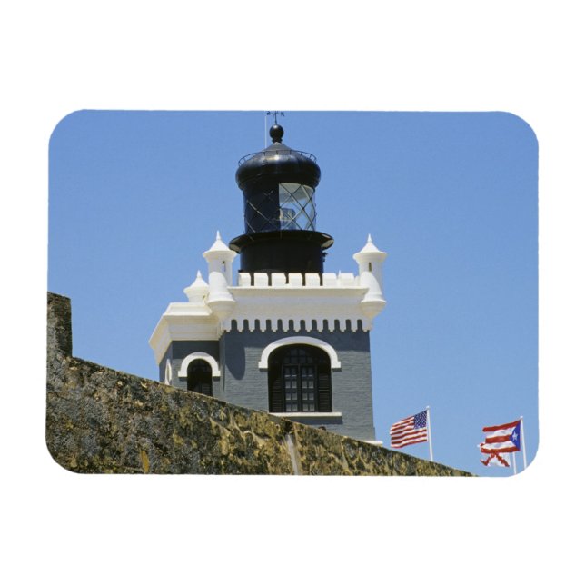 Magnet Flexible Castellé gris de Fuerte San Felipe del Morro (Horizontal)