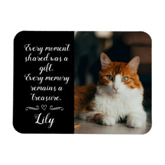 Magnet Flexible Cat Loss Memorial Personalized Photo Pet Name