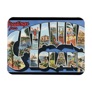 Magnet Flexible Catalina Island_Poster Vintage voyage
