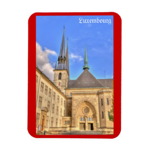 Magnet Flexible Cathédrale de Luxembourg voyage souvenir 