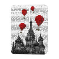 Cathédrale St Basil et Ballons rouges à air chaud