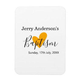 Magnet Flexible Catholic baptism kids modern simple QR minimal