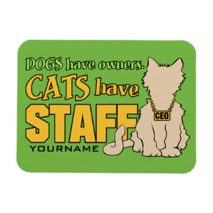 Magnet Flexible CATS POSSÈDENT PERSONNEL aimant personnalisé