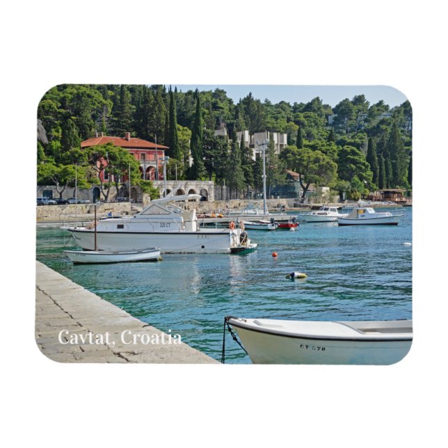Magnet Flexible Cavtat, Croatie vue sur les vacances sur l'eau (Horizontal)