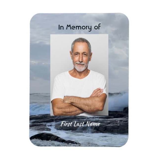 Magnet Flexible Célébration Vie-Sauvage tempête Océan (Vertical)