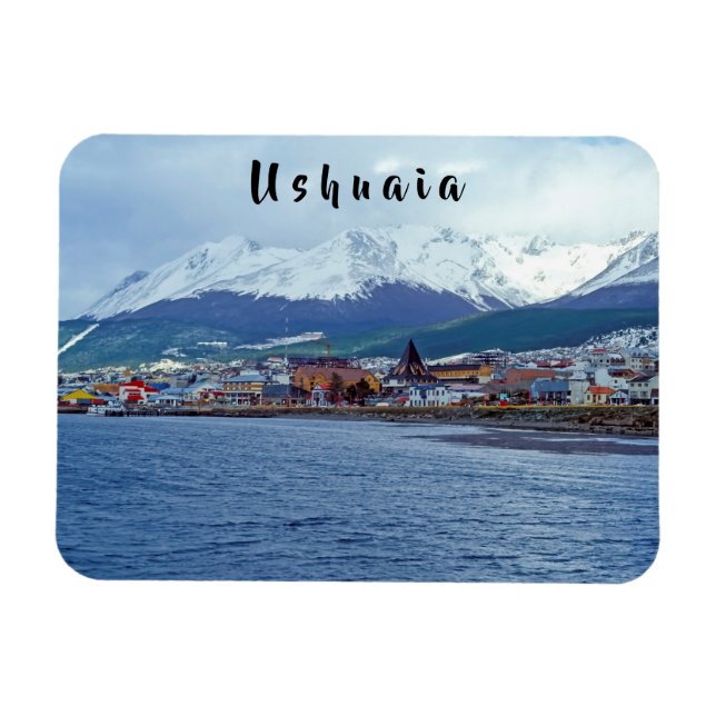 Magnet Flexible Célèbre Ushuaia - Tierra del Fuego, Argentine (Horizontal)