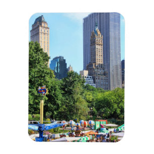 Magnet Flexible Central Park Amusement Park, Skyscraper en arrière