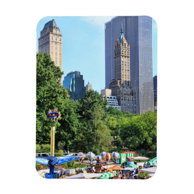 Magnet Flexible Central Park Amusement Park, Skyscraper en arrière (Vertical)