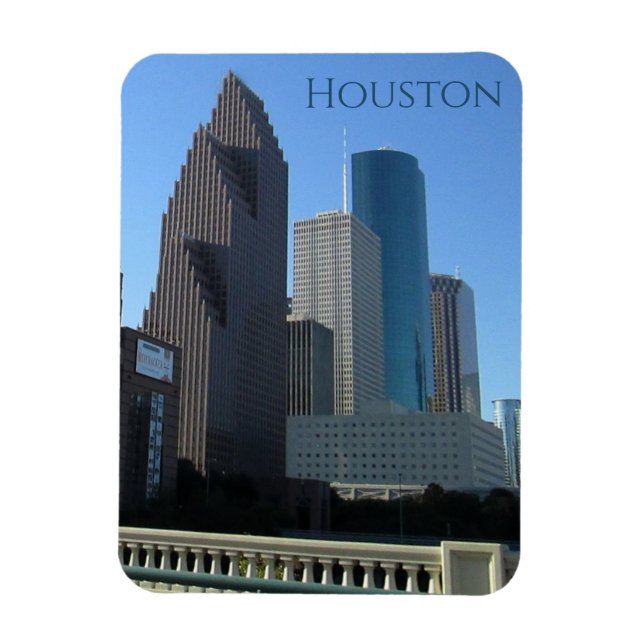 Magnet Flexible Centre-ville de Houston Texas (Vertical)