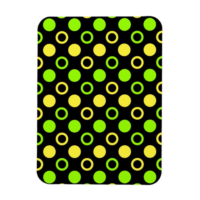 Magnet Flexible Cercles et Pois de citron et de citron vert par ST (Vertical)