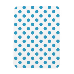 Magnet Flexible Cercles Pois bleu paon