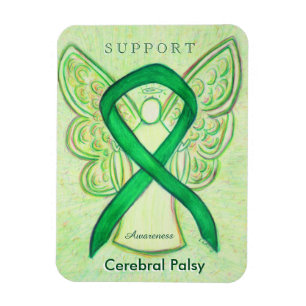 Magnet Flexible Cérébral Palsy Sensibilisation Ribbon Angel Cadeau
