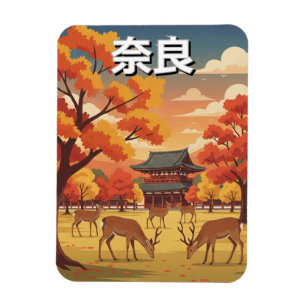 Magnet Flexible Cerfs dans le parc de Nara au Japon