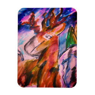 Magnet Flexible Cerfs et hiver