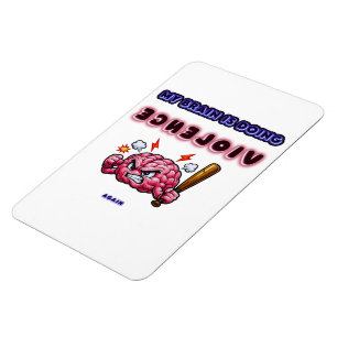 Magnet Flexible Cerveau faisant violence