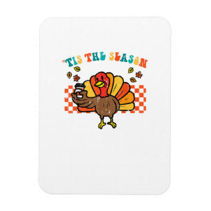 Magnet Flexible C'est la saison dinde café de Thanksgiving automne