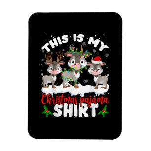 Magnet Flexible C'Est Mon Don Pajama Père Noël Chèvre Lover