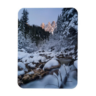 Magnet Flexible Chaîne de montagnes de Geisler enneigée