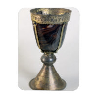 Chalice avec bijoux et inscription sur le bord
